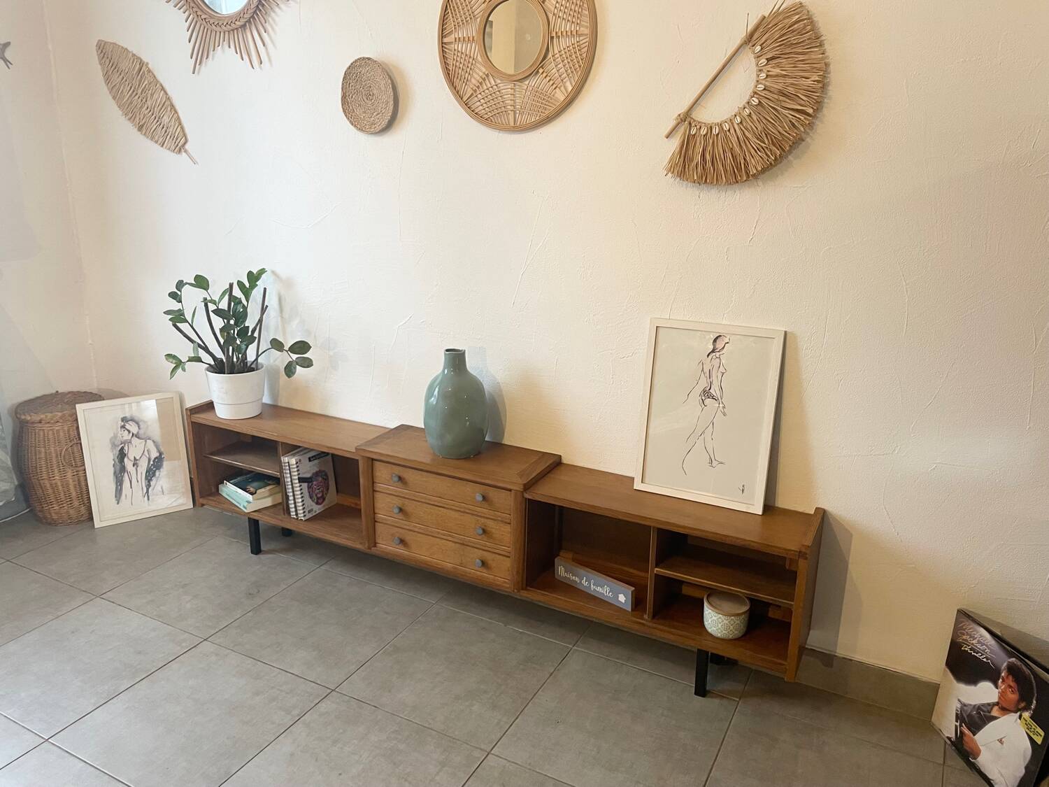 Vintage low sideboard (shallow)