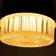 Vintage glass ceiling lamp from the 1960s.