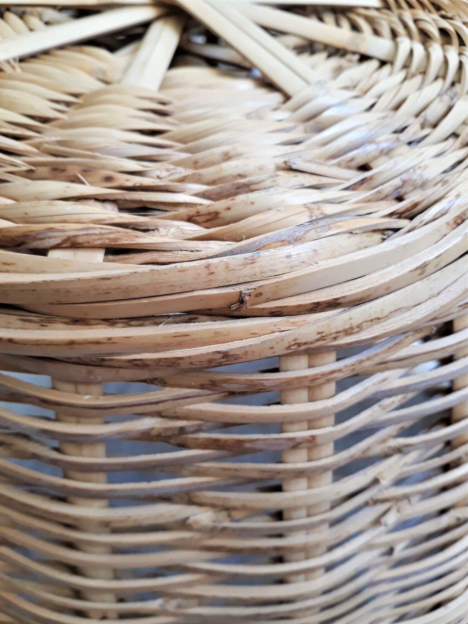 Large wicker basket / rattan - Rattan pan / wicker XXL
