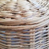 Large wicker basket / rattan - Rattan pan / wicker XXL