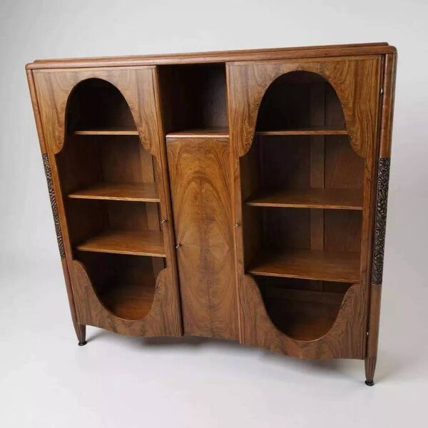 Bureau, chaise et bibliothèque  Epoque Art déco