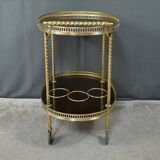 Brass Rolling Serving Cart - 1960