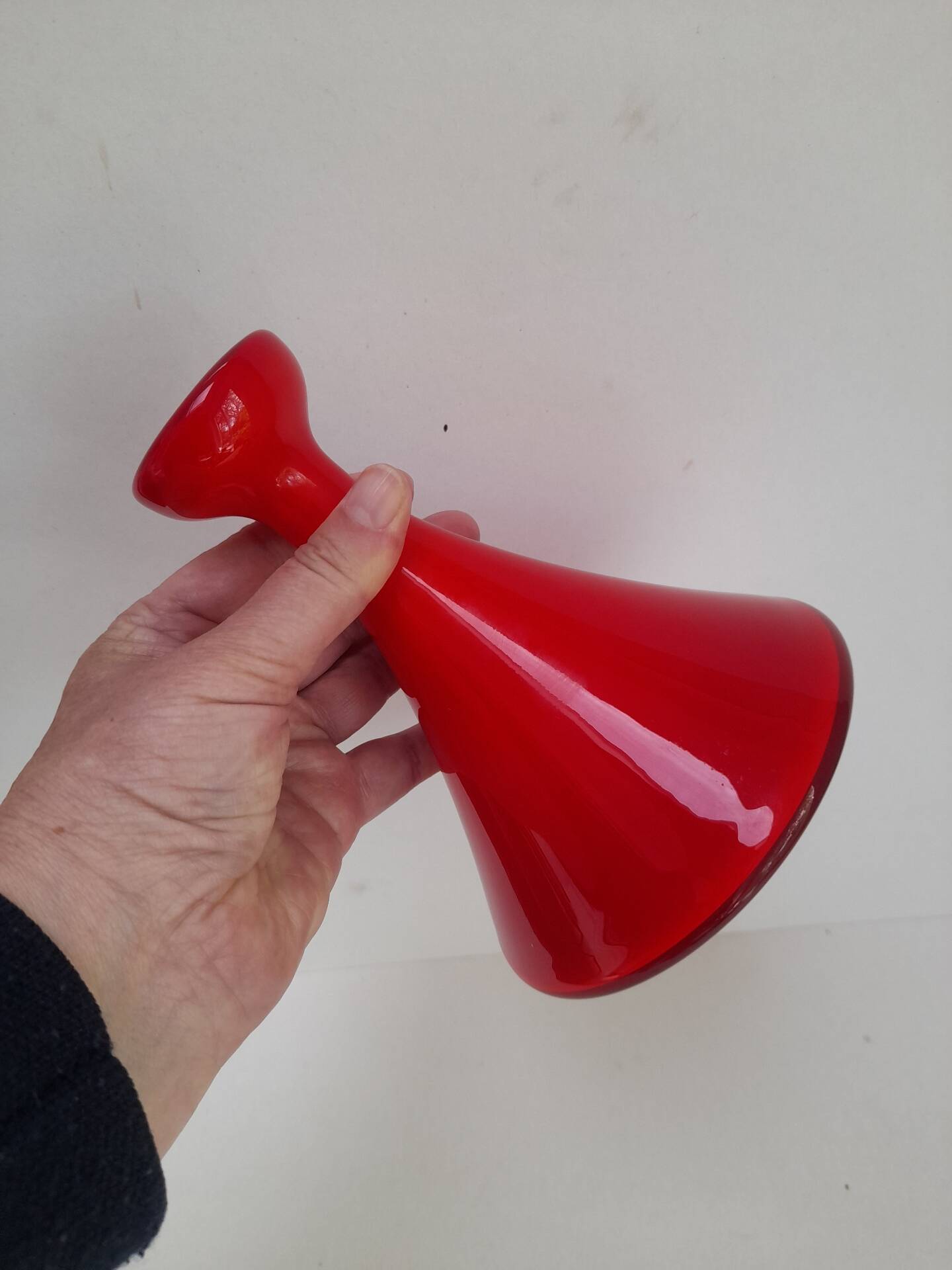 Vase en opaline Holmegaard Carnaby par Per Lütken