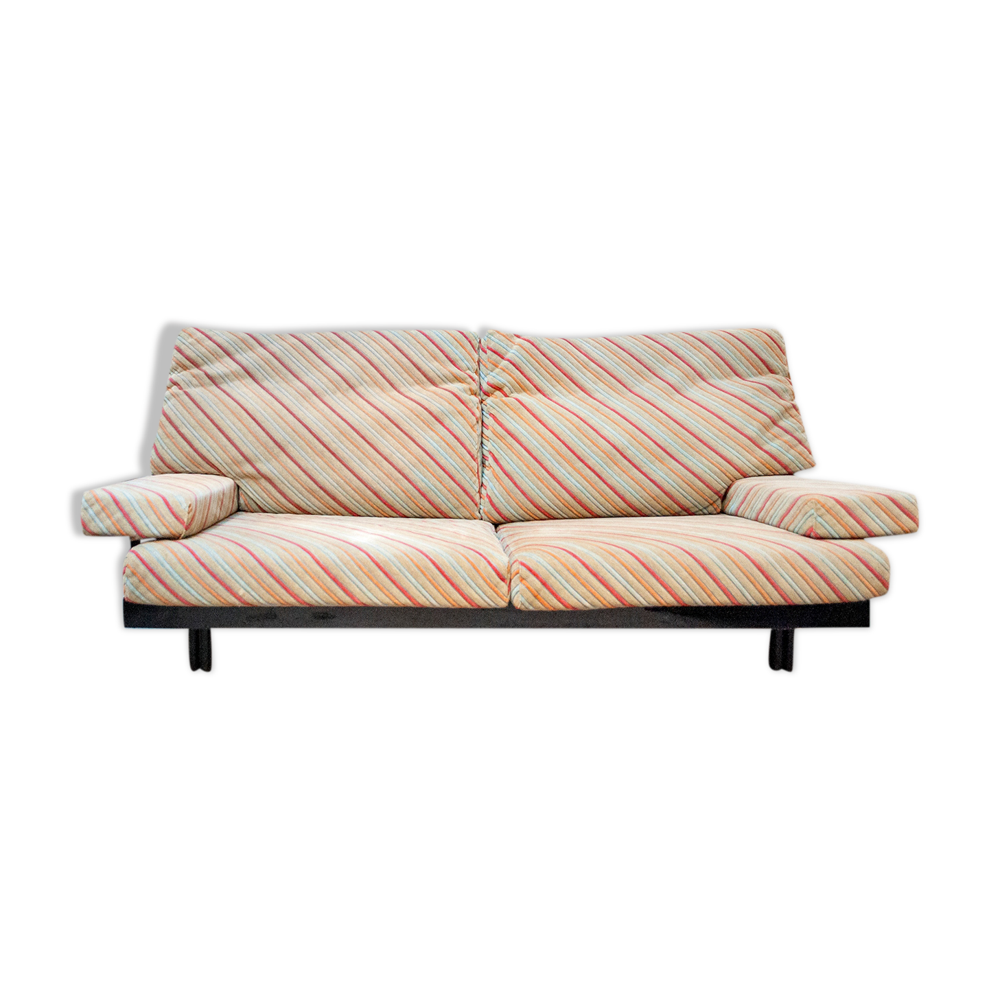 Sofa by Giovanni Offredi for Saporiti, with Missoni Italia fabric from the 1970s