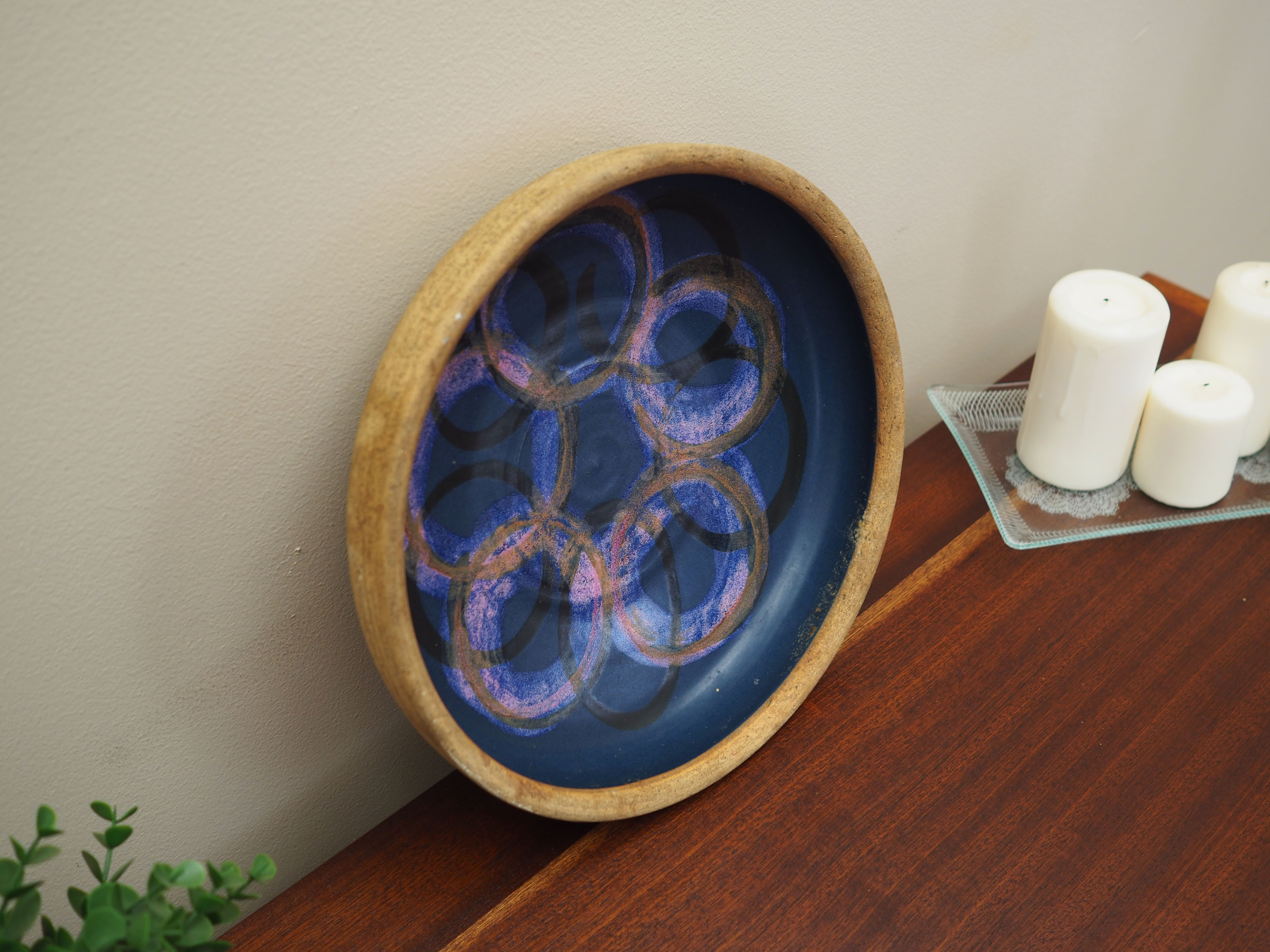 Ceramic platter, Danish design, 1960s, production: Denmark