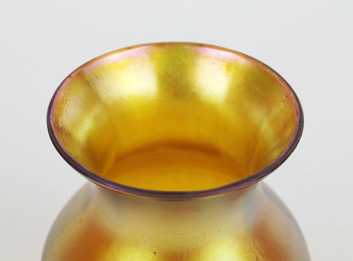 Iridescent glass vase by WMF