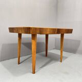 Table à manger réglable en noyer par Setona, années 1950, Tchécoslovaquie
