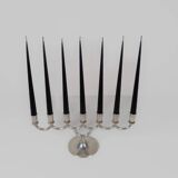 Art Deco chandelier in tin by Lars Holmström in Arvika, Sweden, 1931