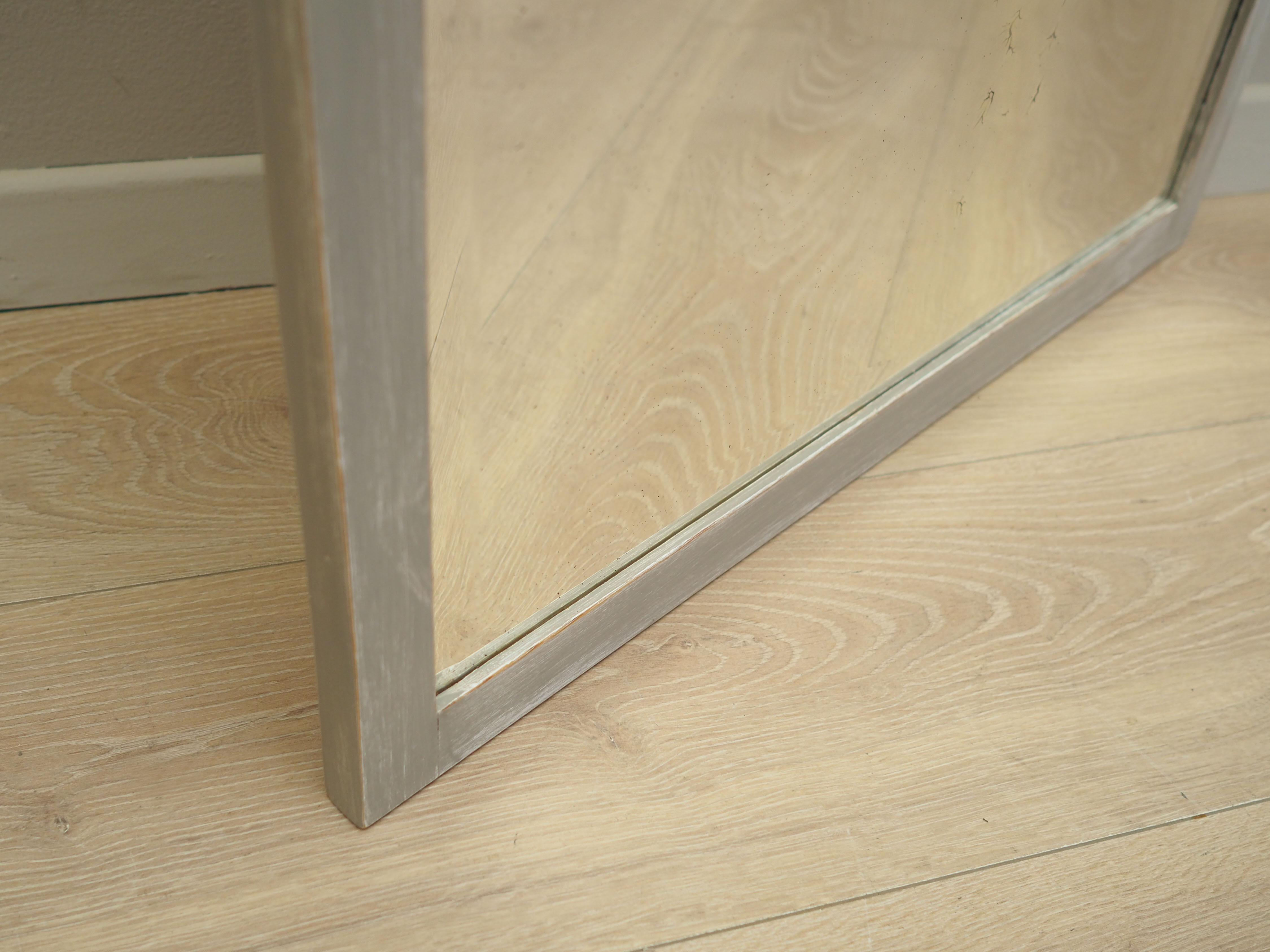 Miroir cadre en pin, design danois, années 1960, production: Danemark