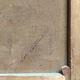 "Spanish beggar with bowl" oil on canvas 19th century