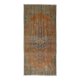 One-of-a-kind turkish handwoven vintage rug - rustic vintage charm 290x 140