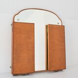 Grand miroir ancien triptyque vintage 1930.