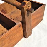 tool box or other old wood with 2 compartments