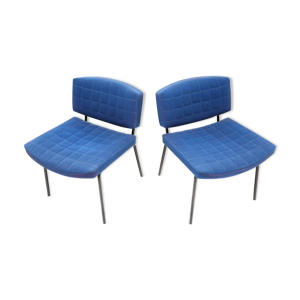 Paire de fauteuils royal blue Pierre