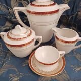 Vintage coffee service. semi porcelain. 11 pers.