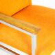 Danish orange chair by Sigvard Bernadotte for France & Søn 1970s