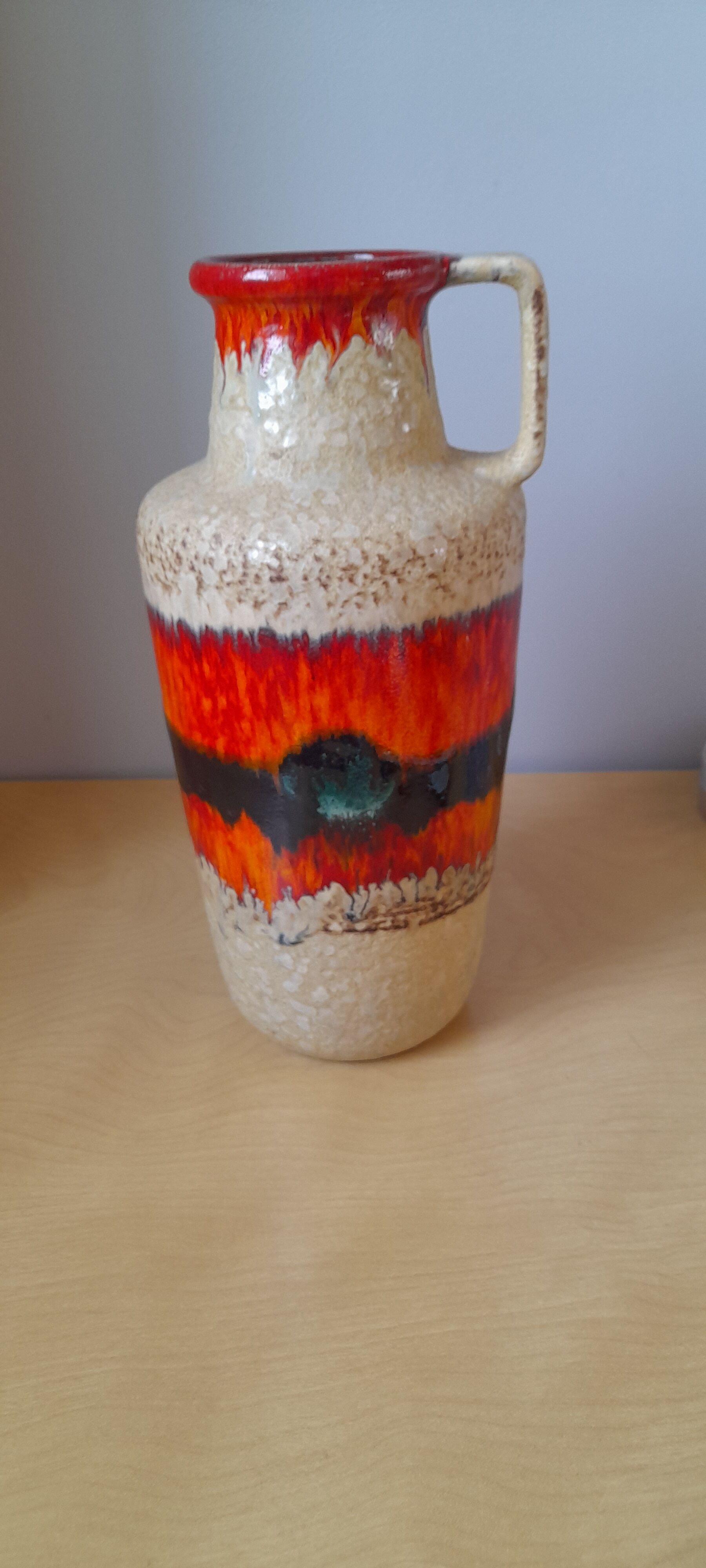 Vase fat lava 70s