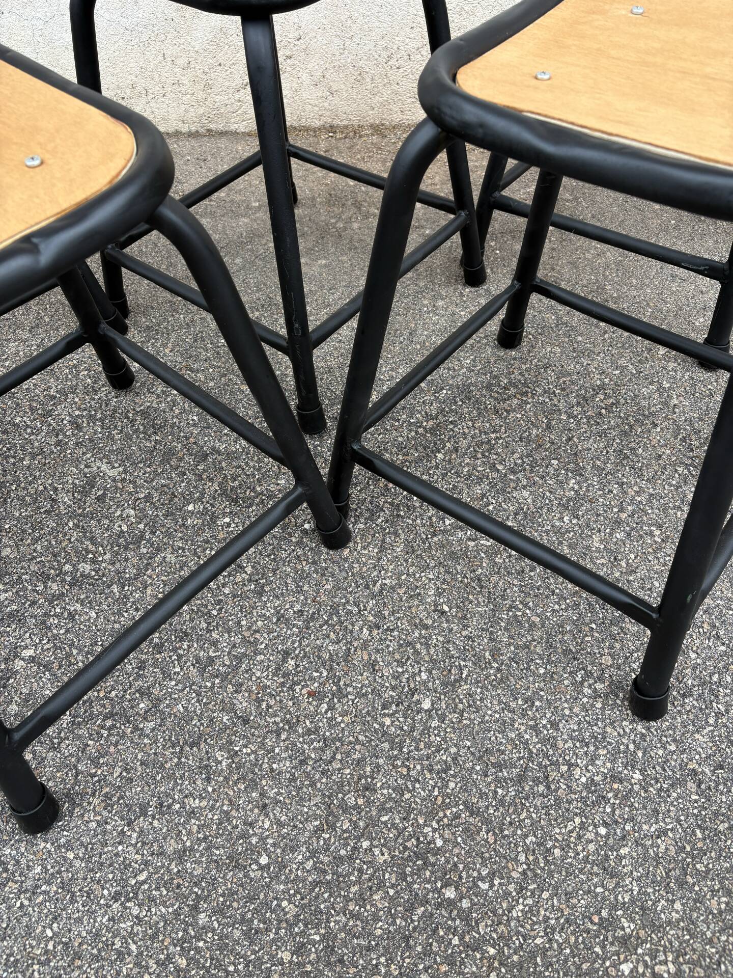Set de 6 tabourets empilables