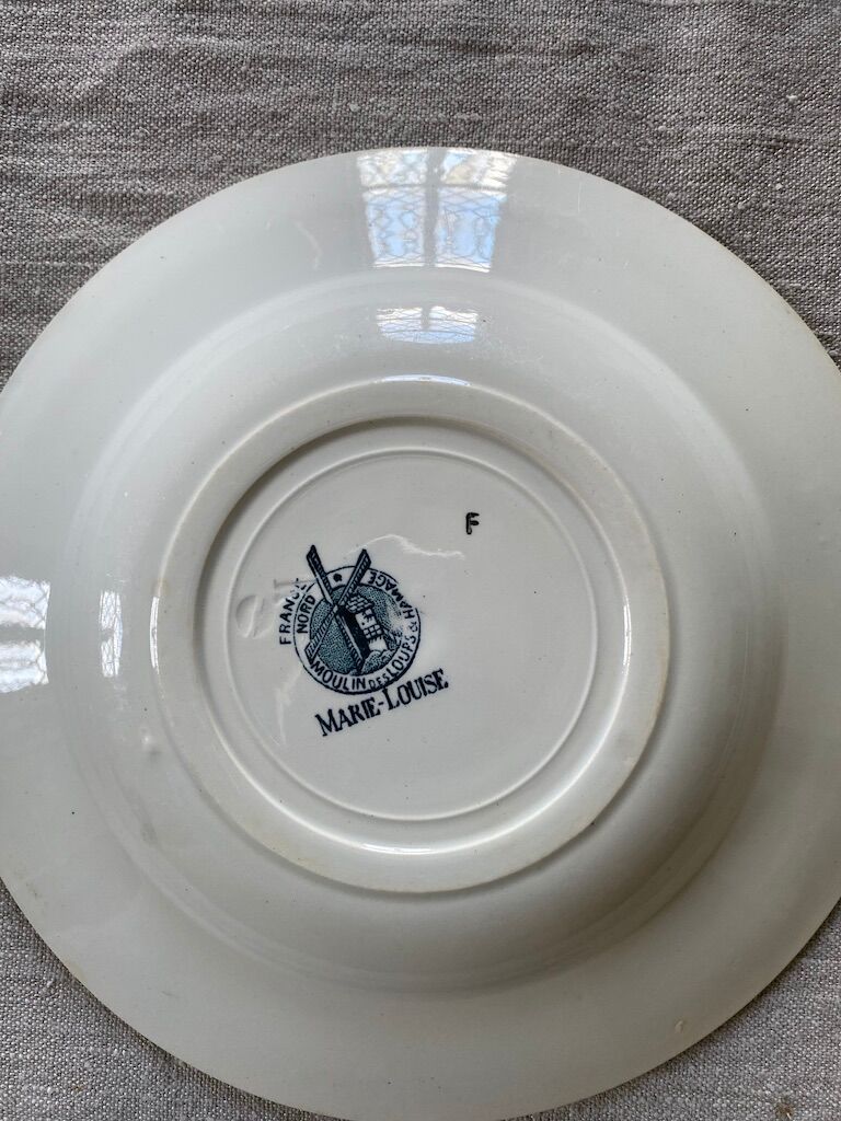 6 plates hollow iron earth "Marie Louise"