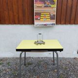 Yellow formica table