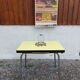 Yellow formica table