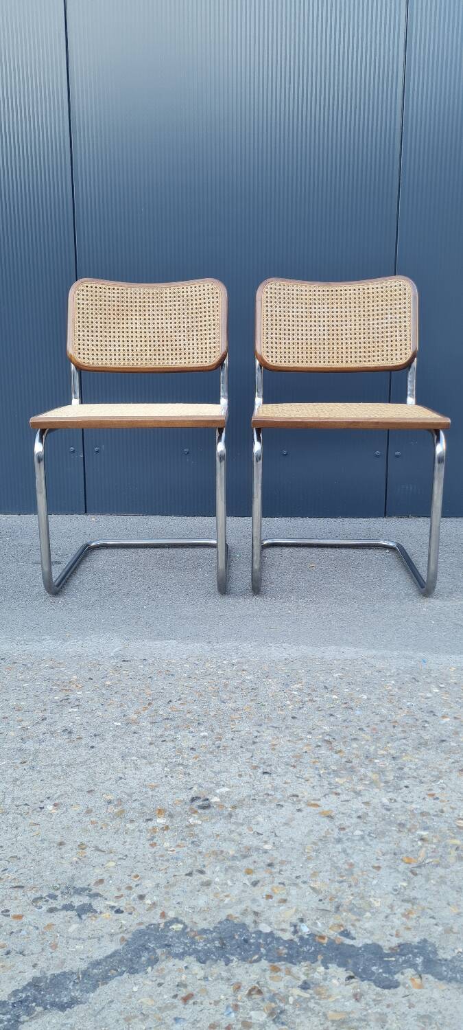 Paire de chaise b32 par Marcel Breuer