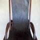 Vintage leather sling chair, 1980s