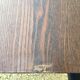 Ikea table late 20th century fusion model in dark wood and chrome legs
