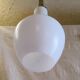 Scandinavian suspension design in white glass and brass - 1950s/60s