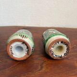 Punter cracked ceramic salt and pepper set, oil and vinegar set