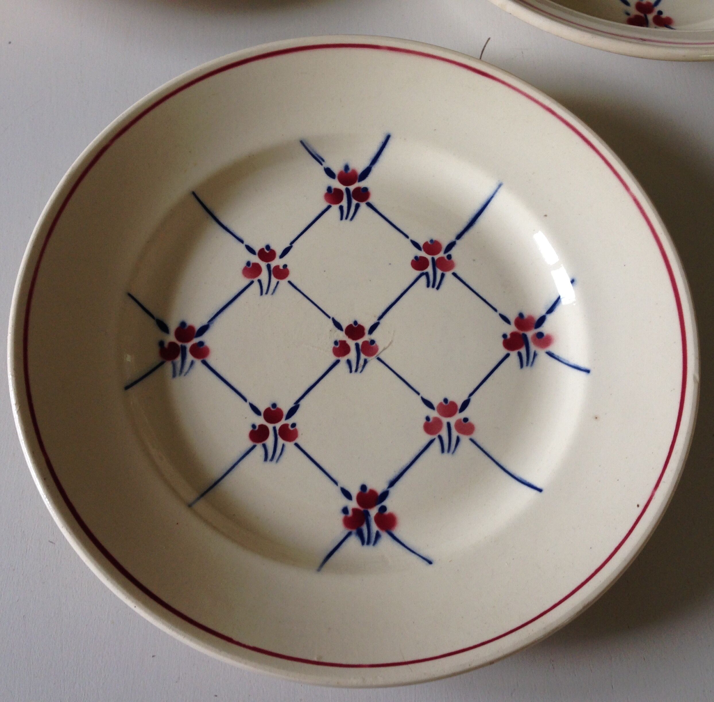 Dishes Badonviller model Normandy circa 1940