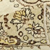 Turkish Light Green & Cream Vintage Rug, 162x259Cm