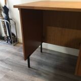 wood and metal desk from the 1960s in modernist style