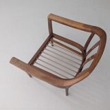 Mid-Century Wilhelm Knoll Cherry Wood Armchairs, Germany, 1960s