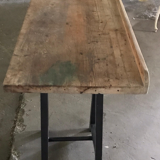 Antique Hungarian Primitive Kitchen Butchers Block Work Bench, circa 1900s