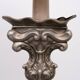 Stunning Antique Pewter Rococo Candlestick floor lamp Italy