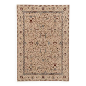 Beige oriental rug beige rali