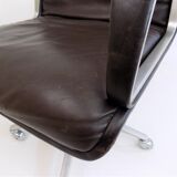 Wilkhahn Delta 2000 leather office chair by Delta Design