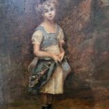 Oil on canvas to the girl