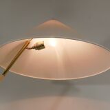 Brass floor lamp Sumatra Mid-Century Rupert Nikoll, Vienna, Austria, 1950s