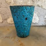 According to SCHEURICH, JASBA or BAY KERAMIK, blue enamelled vase