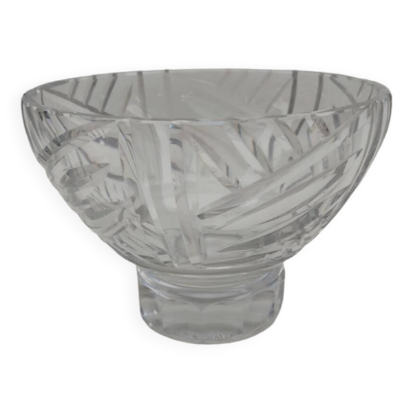 Coupe en cristal Daum Nancy, croix de Lorraine. — Beyit