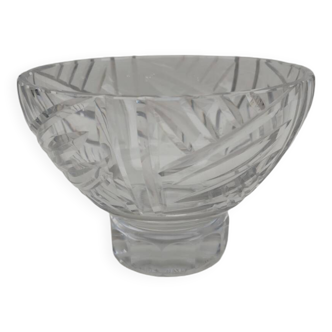 Daum Nancy crystal cup, cross of Lorraine.