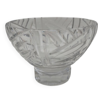 Daum Nancy crystal cup, cross of Lorraine.