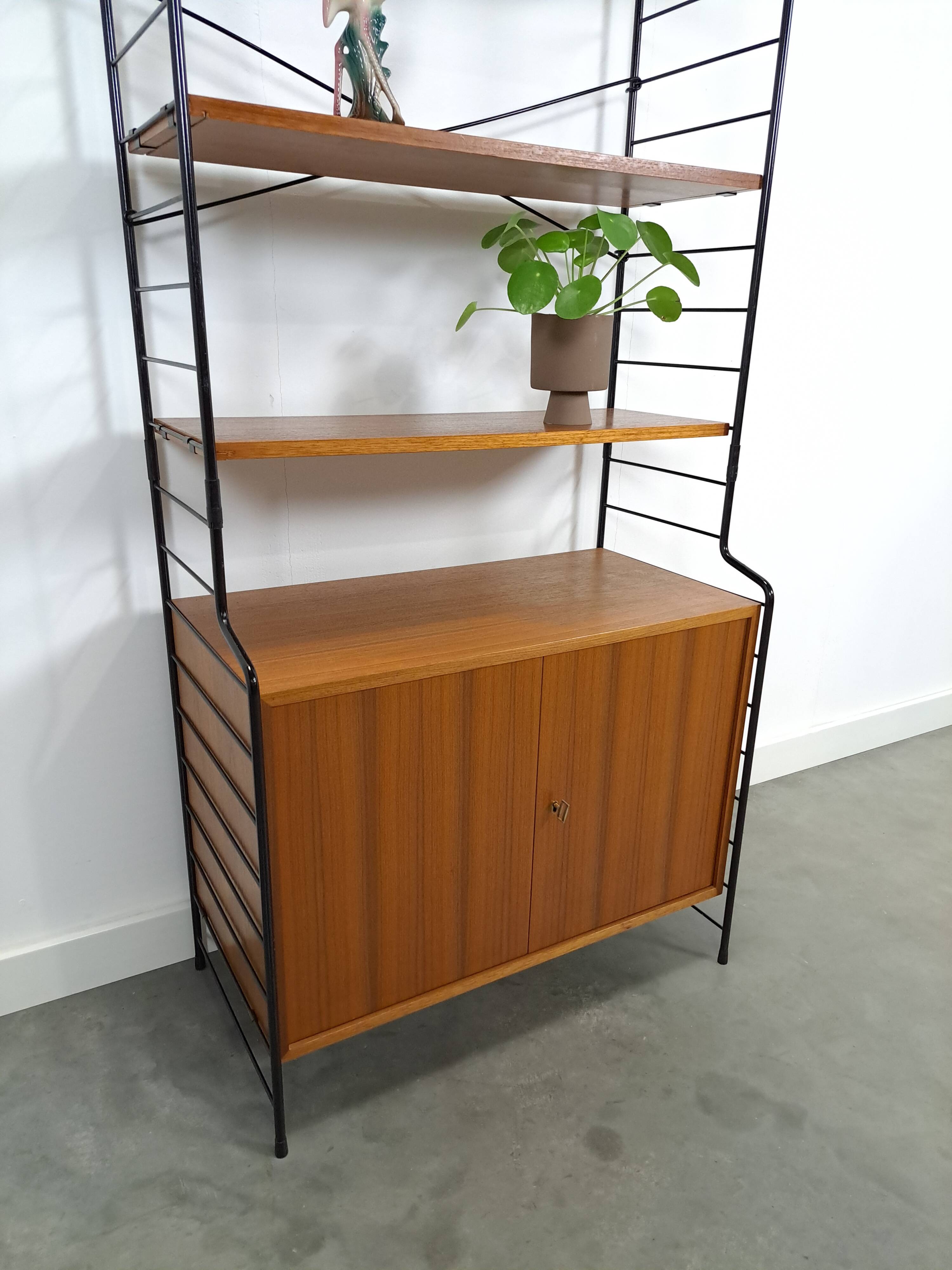 WHB teak design modulaire kast met drie planken