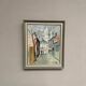 Mid-Century Oil on Canvas “City Scene” by WB, Signed, Vintage & Framed 40×47cm