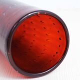 Vase en verre vintage orangé