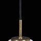 Mid-century pendant lamp / opal glass / brass / light green / Danish modern design / 1960s / 1970s