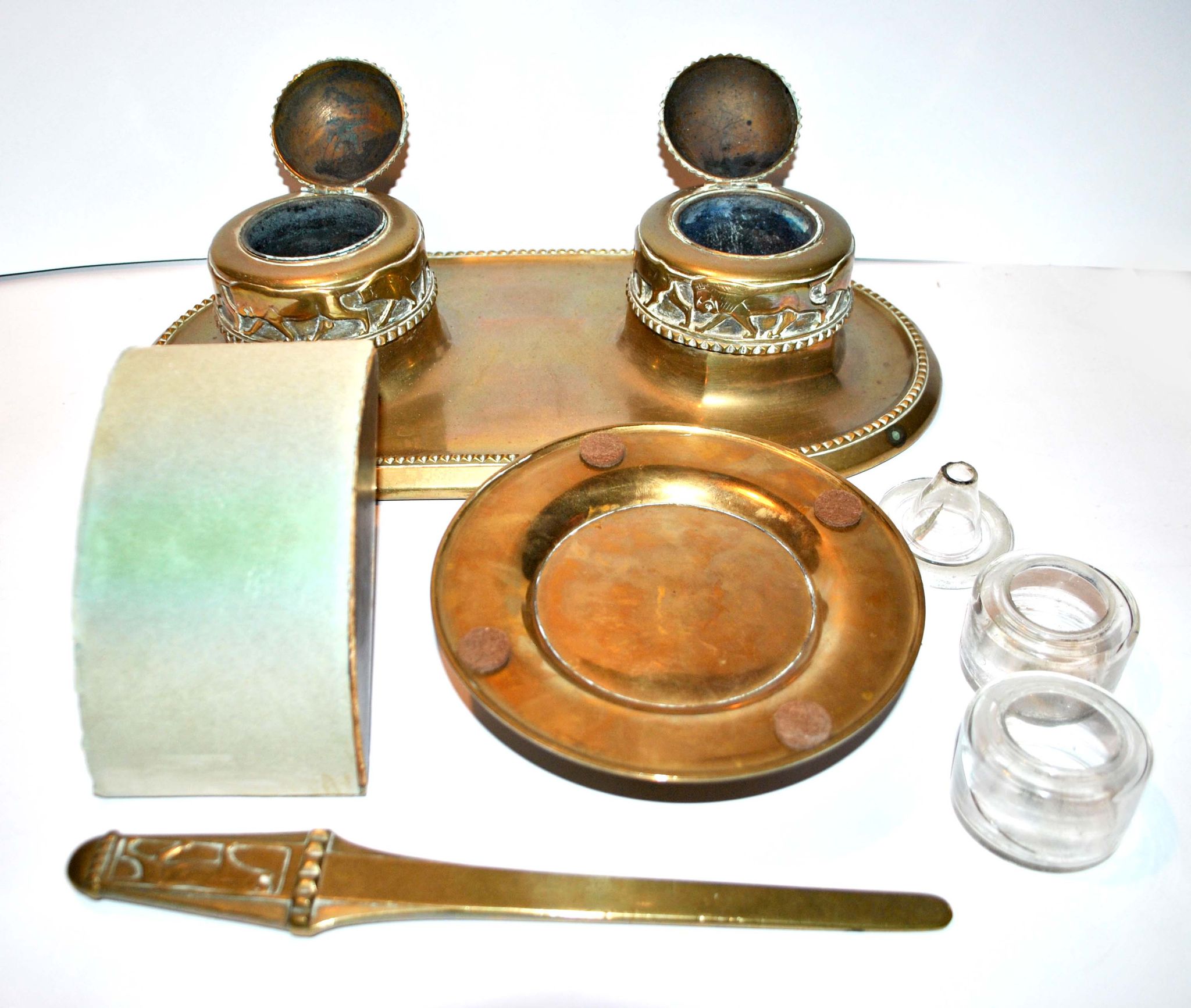 Office kit lions bronze art deco 1920