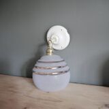 Blue granite glass wall lamp